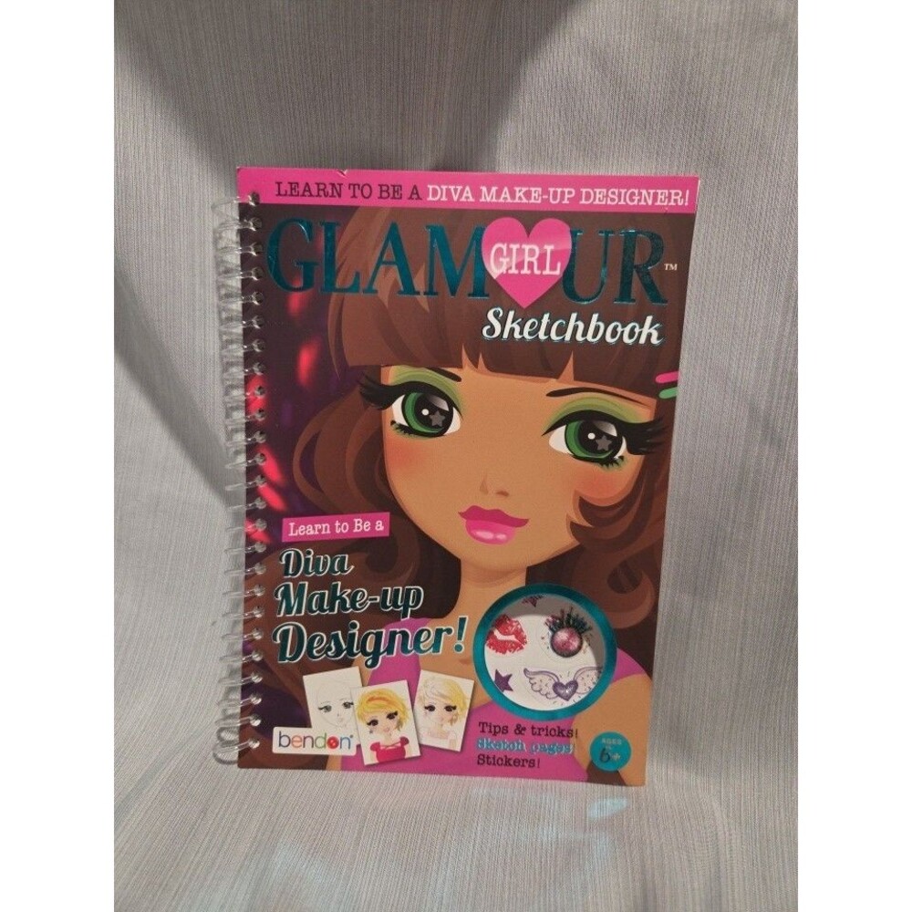 Glamor Girl Sketch Diva Make Up Designer Spiral Book